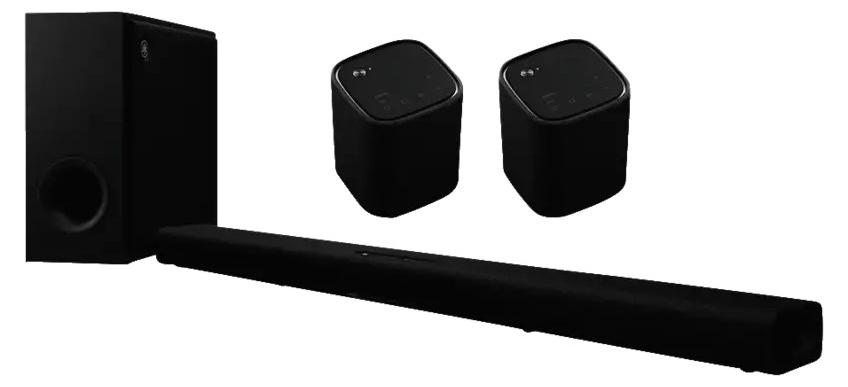 Yamaha True X Bar 50A, 2.2.2 Kanäle, 280 W, Dolby Atmos, Dolby Digital, Dolby Digital EX, Dolby Digital Plus, Dolby TrueHD, Film, Spiel, Standard, Stereo, 60 W, 60 W APKTRUE50ABL