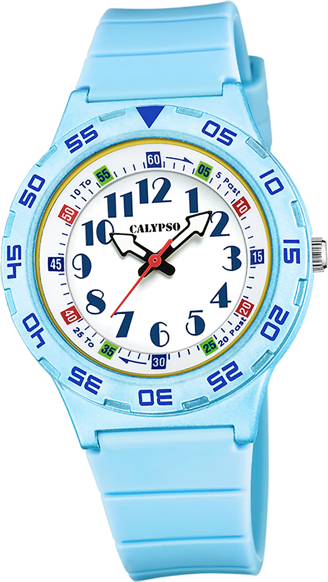 Detské hodinky Calypso plastové PUR svetlomodré Náramkové hodinky Calypso Junior D2UK5828/2