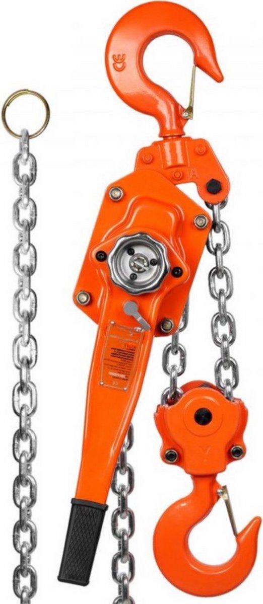 Bolt Edge Mini-Kettenzug – 6t Tragfähigkeit – Rateltakel – Takel – Kettenzug mit 360° drehbarem Haken – 5,8m Hubhöhe