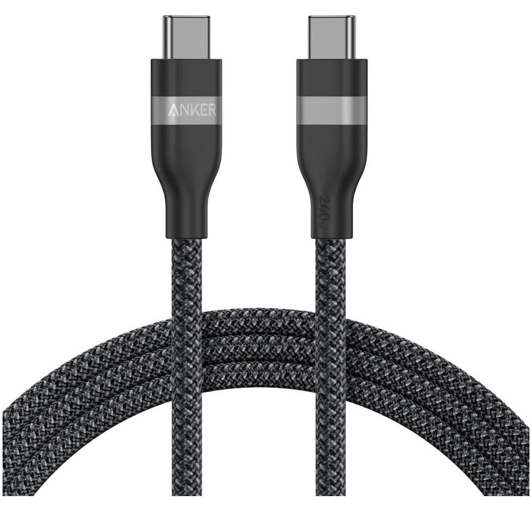 Kábel Anker USB-C na USB-C 0,9 m 240 W čierna