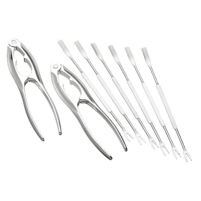 Schalentier-Dinner-Set - Knabbergebäck und Gabeln - KitchenCraft 199674