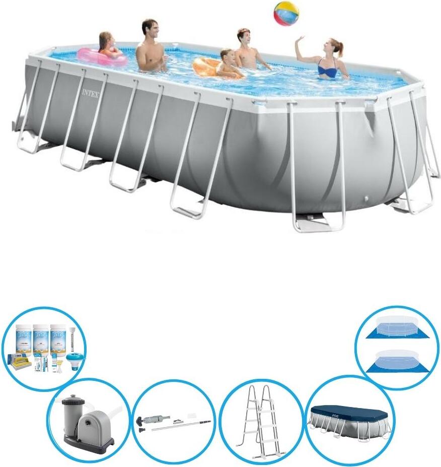 Intex Pool Prism Frame - ponuka bazénov - 610x305x122 cm