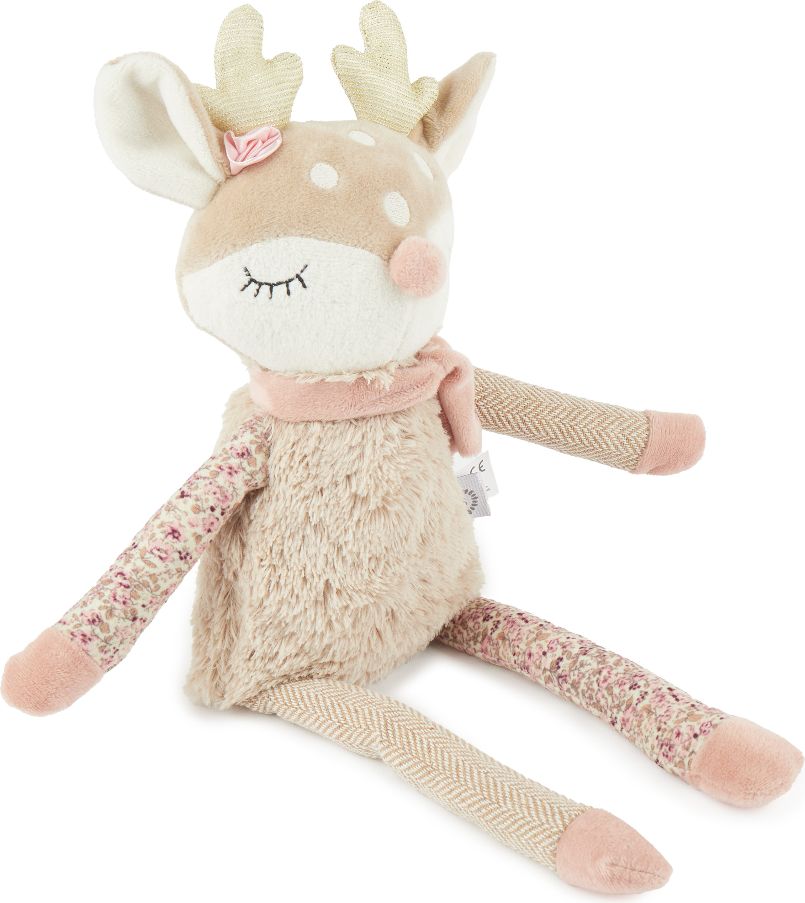 KG Bieco Bieco Baby Kuscheltier Reh Ella | 40 cm | Stofftier Reh Kuscheltier Baby | Plüsch Reh Stofftier | Rehkitz Kuscheltier Plüschtier kuscheltier baby kuscheltiere mädchen baby kuscheltier ab 0 monate 16000001