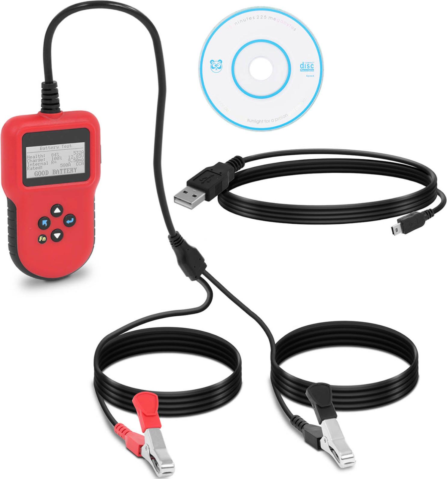MSW Autobatterie Tester digital - 12 V/24 V - LCD - mehrsprachig MSW-BLT-2