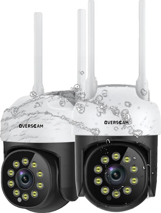 Bezpečnostná kamera PTZ, rozlíšenie 5 MP, funkcia automatického sledovania, 2 kamery, zástrčka EÚ