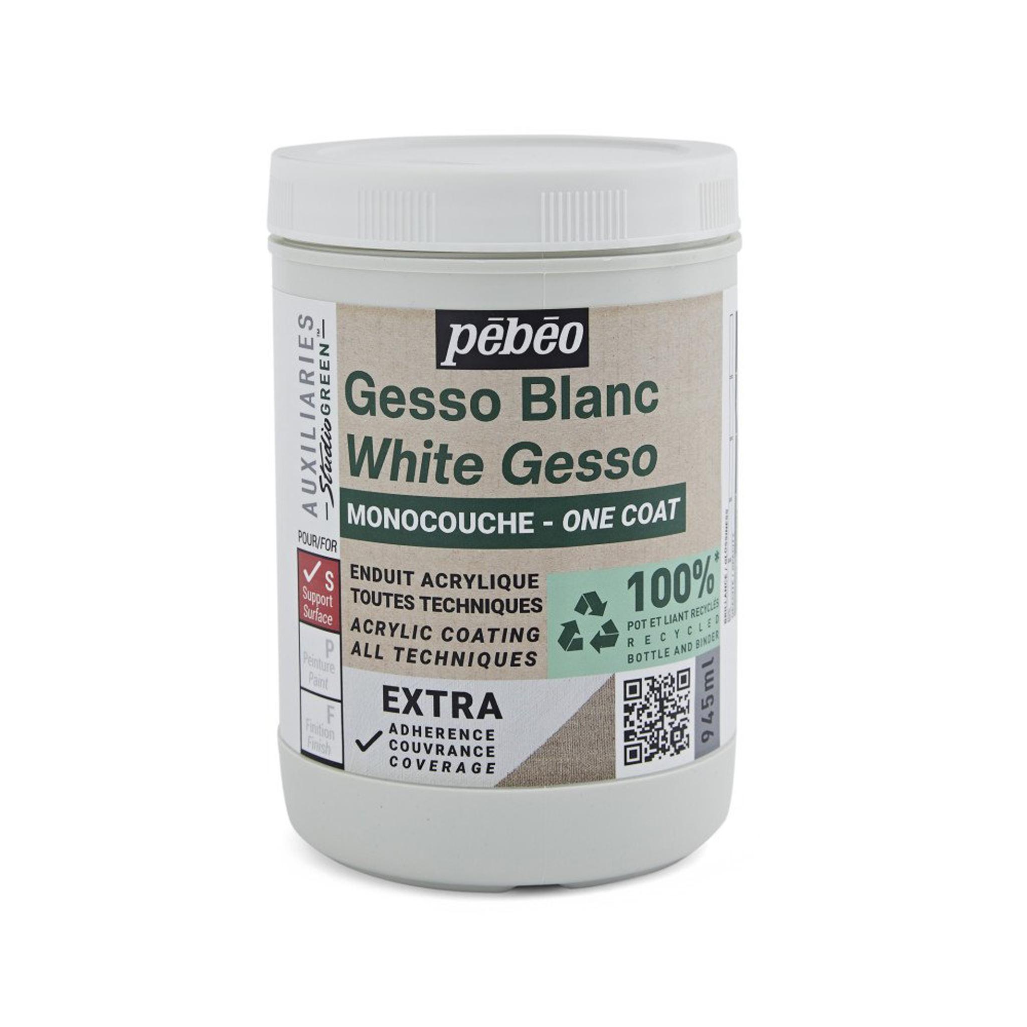 Pébéo Pebeo Studio Green Einschichtiges Gesso, Weiß, 945 ml PEB 818616