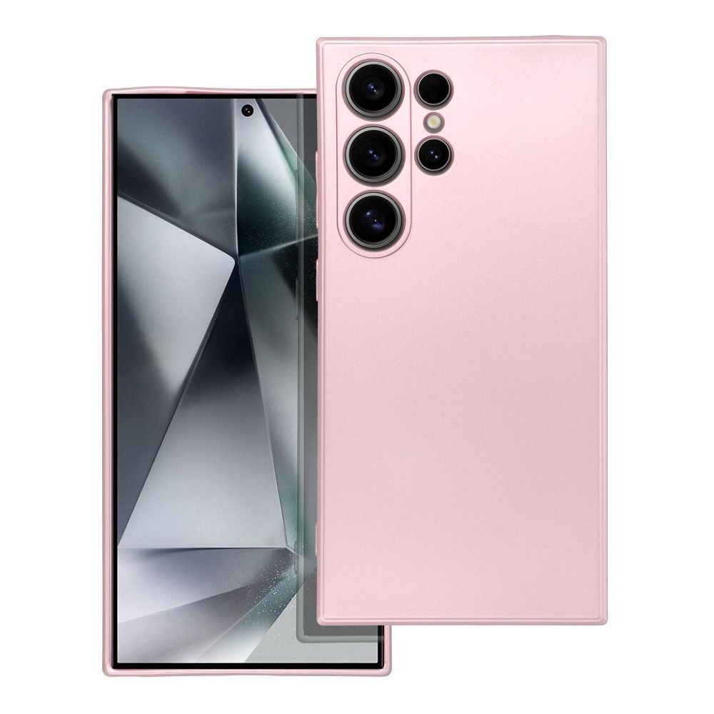 Kryt na mobilný telefón METALLIC vhodný pre SAMSUNG S24 Ultra pink