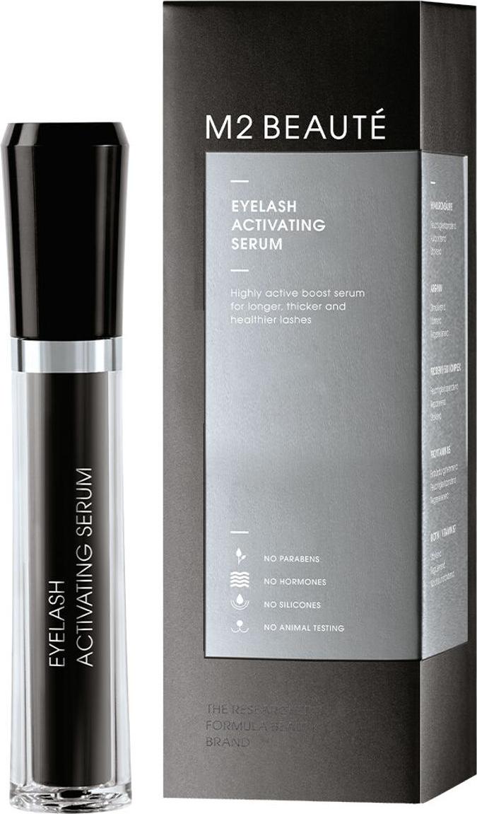 M2 BEAUTÉ Eyelash Activating Serum, Wimpernserum, Frauen, 1 Stück(e), Biotin, vitamin b7, hyaluronic acid, prodew 500, glycosaminoglycans, provitamin b5, arginine, 4 ml 165051