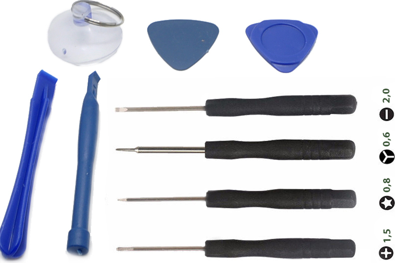 phonemeister 9in1 Werkzeug Set Smartphone Tool Reparatur Kit Tri Point Y iPhone 6 7 8 Plus X