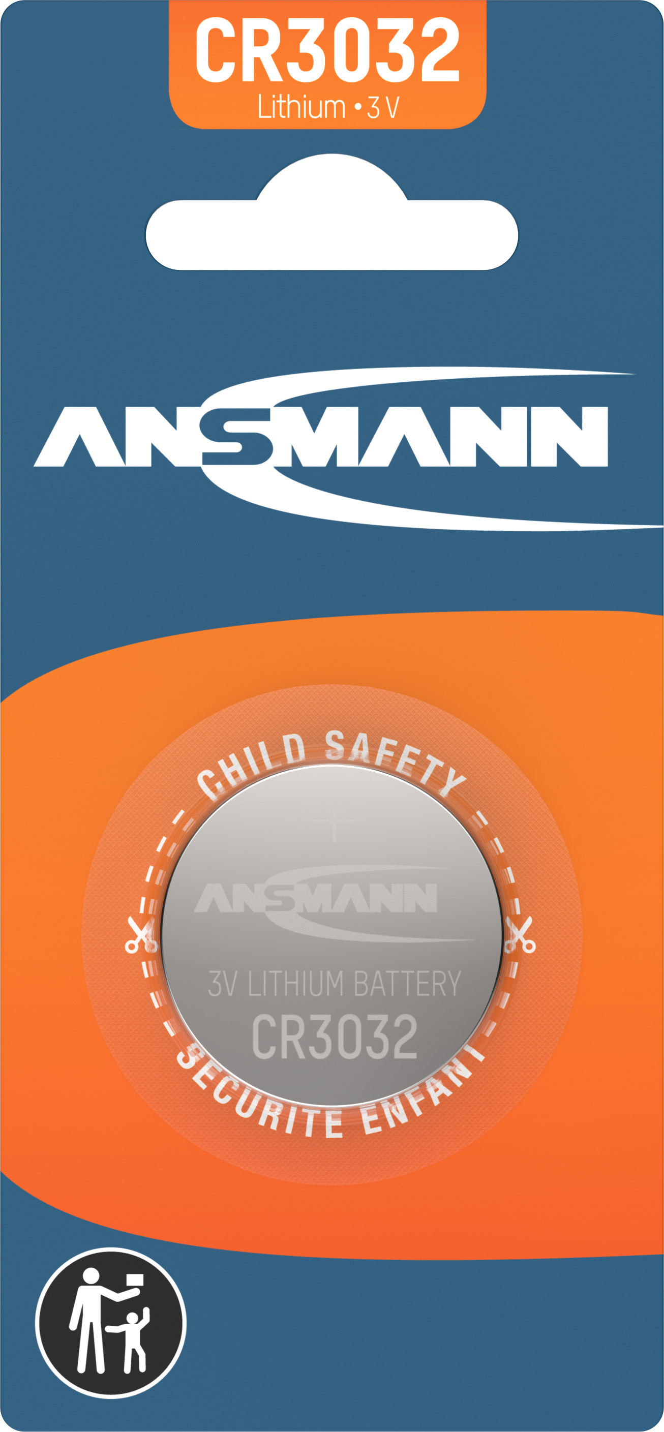 ANSMANN Lithium Knopfzelle CR3032