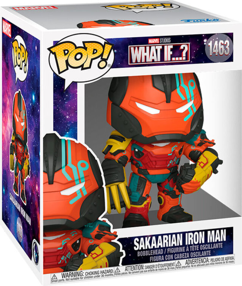Funko Pop! Sakaarian Iron Man - Figurki Vinylowe z serii Super Marvel What If FK58647