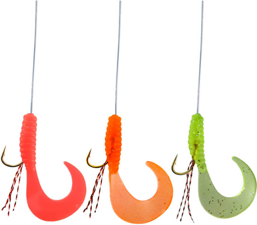 Jenzi Barsch-Hegenen Fishlis mit Gummifischen Rot Orange Grün JE-5758-00X