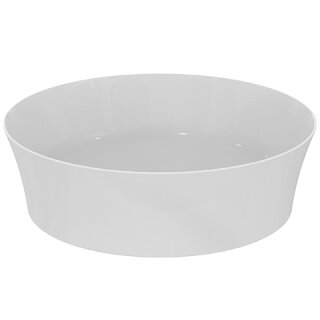Ideal Standard Ipalyss - Aufsatzwaschbecken, Durchschnitt 400 mm, ohne Überlauf, Weiß E139801