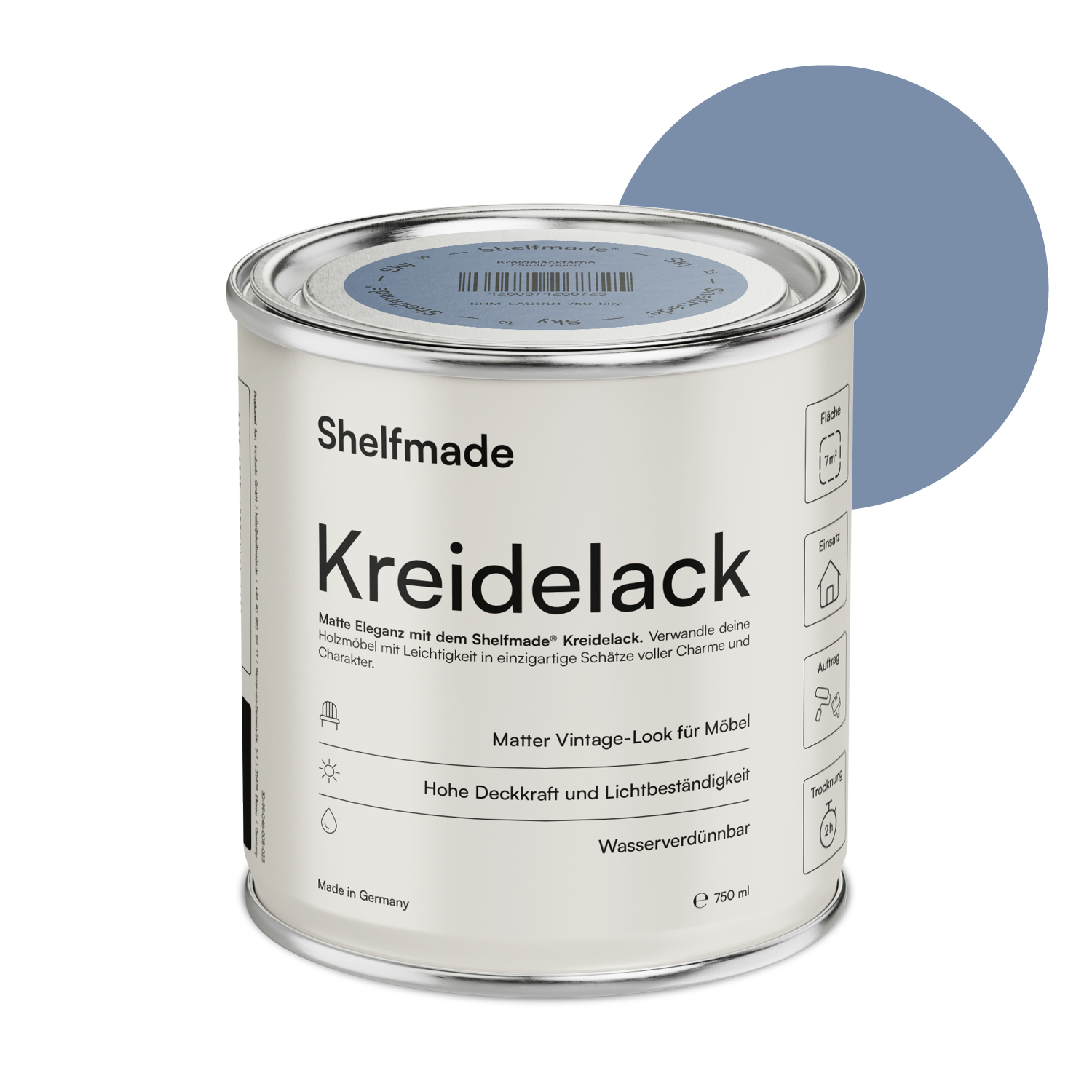 shelfmade Kreidefarbe Möbel Shabby Chic Holzlack DIY - Chalk Paint matter Look