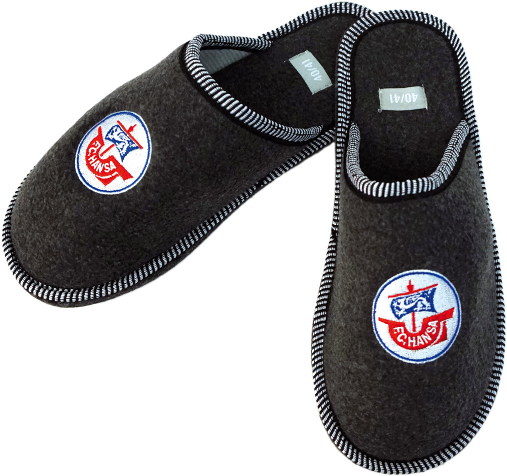 Bertels Pantoffeln Gr. 37/38 F.C. HANSA ROSTOCK NEU