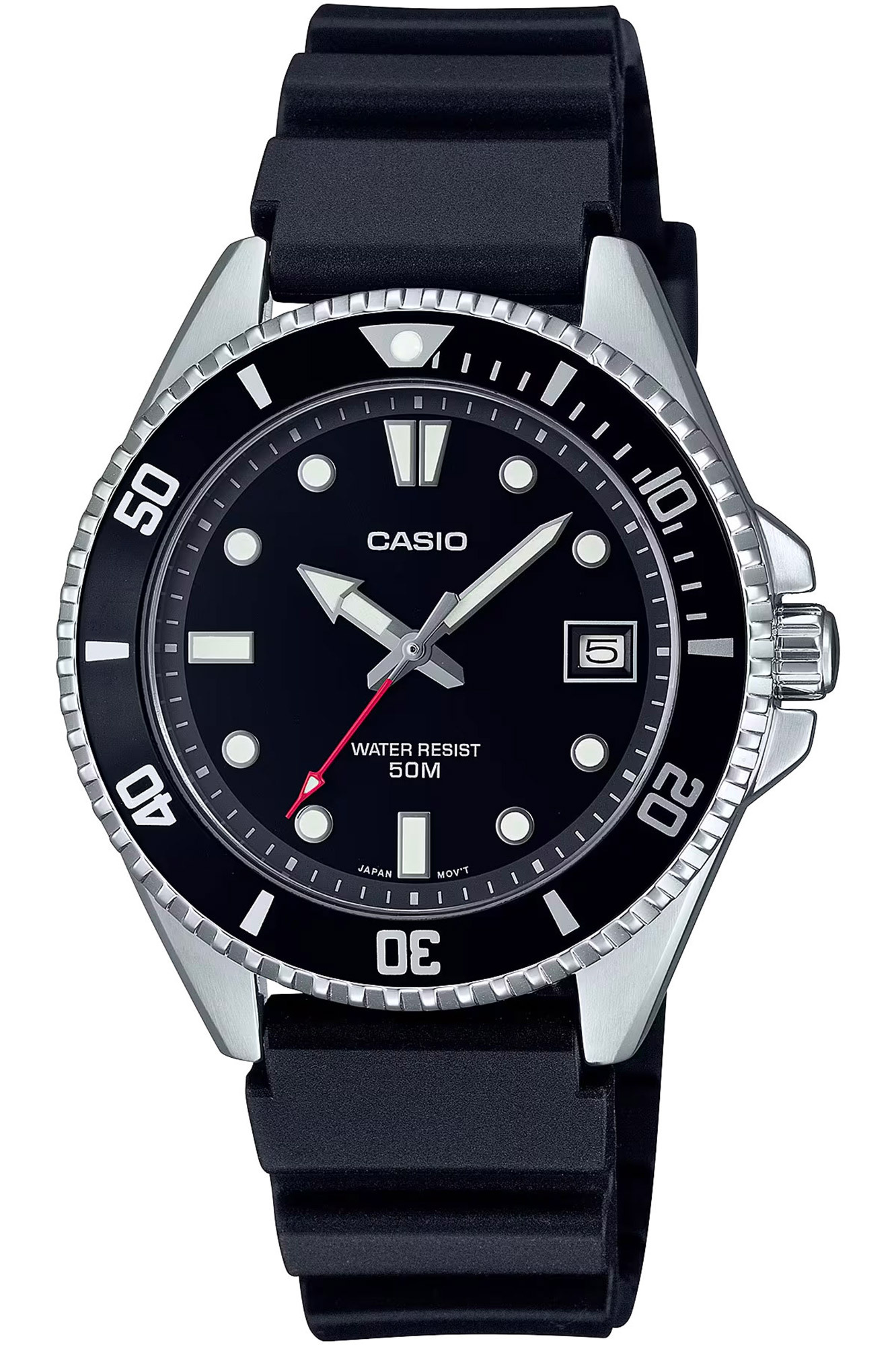 Casio Pánske analógové hodinky Bankfarmingning čierna One size
