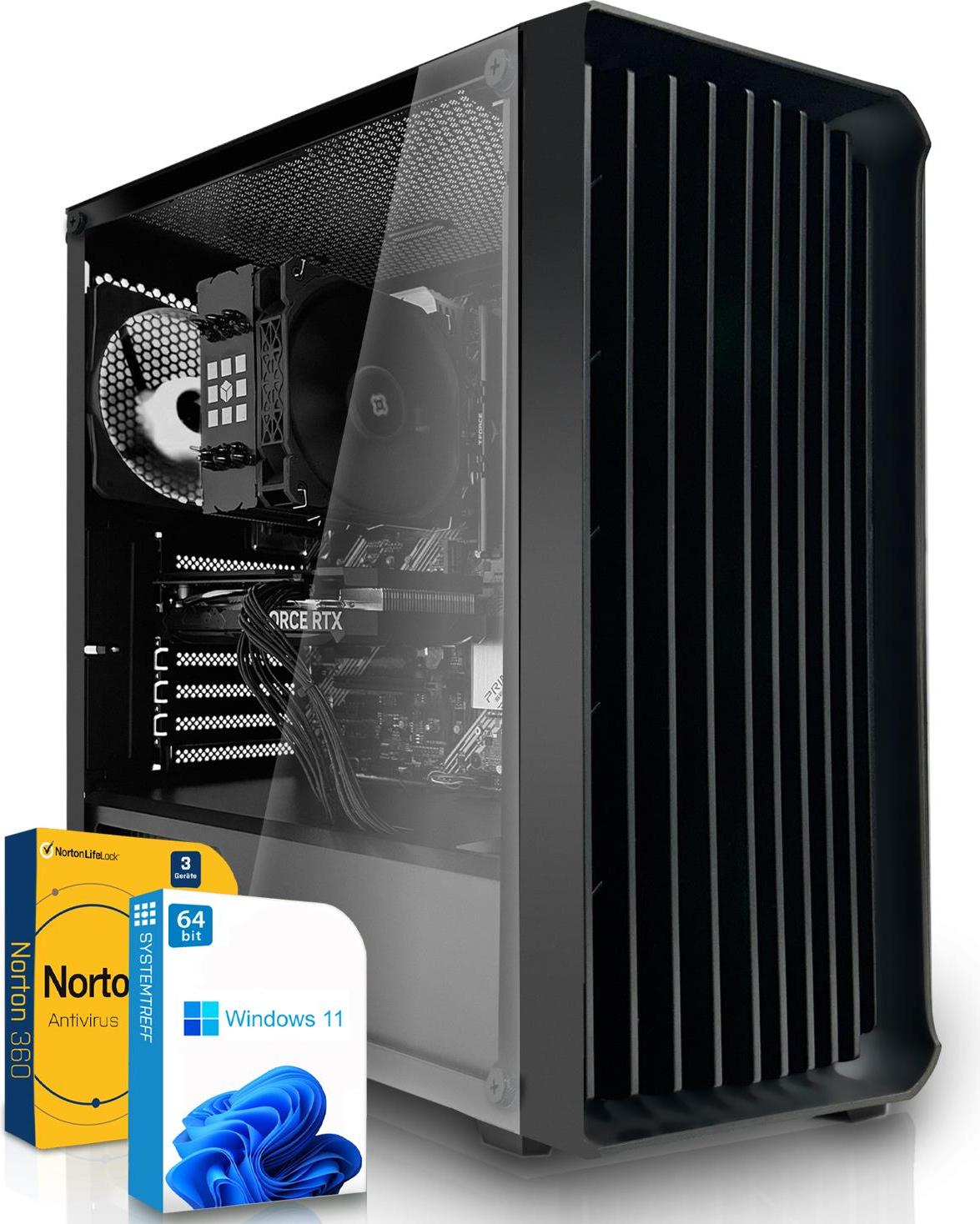 SYSTEMTREFF Office PC - Ryzen 5 7500F - Nvidia GeForce GT 710 2GB - 32GB DDR5 - 1TB NVMe - Windows 11 Pro - Desktop 30232313