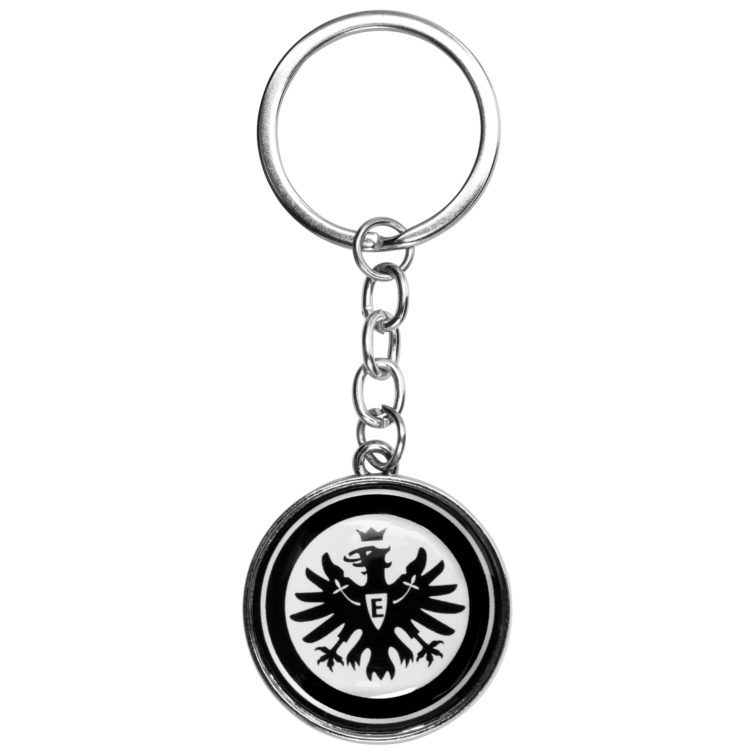 Badgeholder Lanyard Eintracht Frankfurt Schlüsselband  schwarz Logo Keyholder 