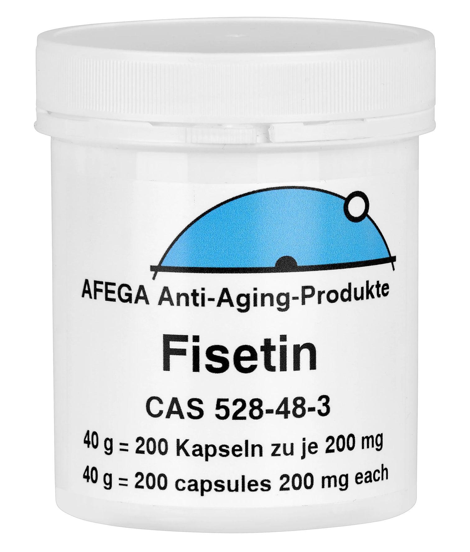 AFEGA Anti-Aging-Produkte 40 g Fisetin (200 Kapseln zu je 200 mg)