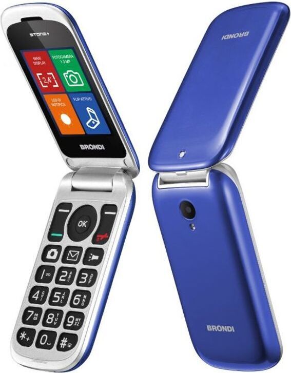 Brondi Stone+ 6,1 cm (2,4") Blue Basic mobilný telefón