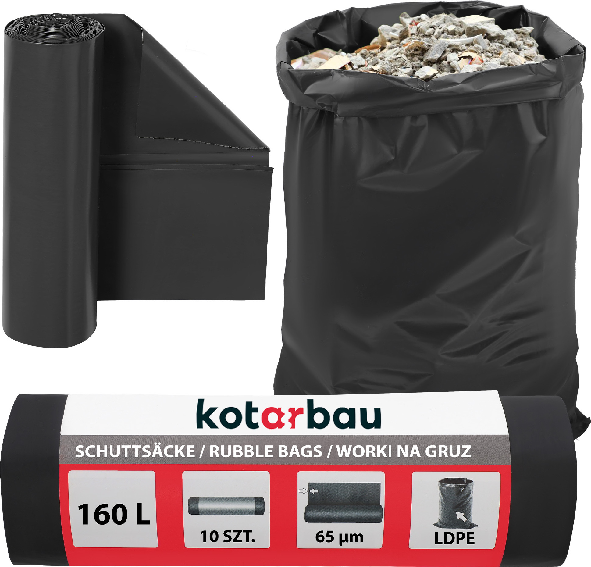 KOTARBAU® Wytrzymale worki na smieci 160 L | Kaufland.pl