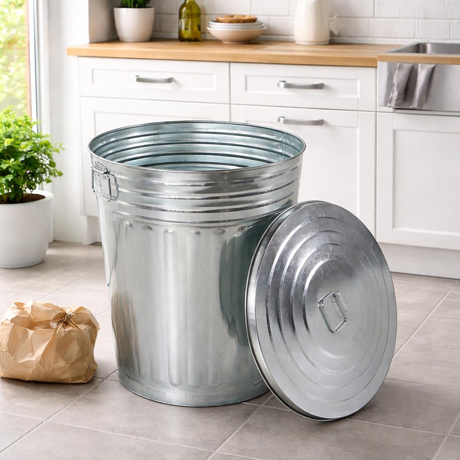 Mojawo 20L Oskartonne Aschetonne mit Deckel Mülltonne Abfalleimer Windeleimer