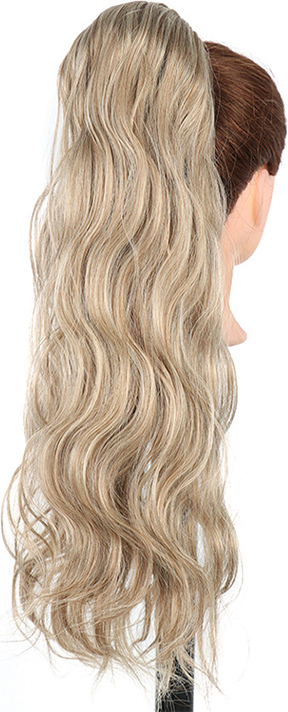 INF Gewellte Clip-in-Pferdeschwanzverlängerung - Pferdeschwanzverlängerung für Damen model 2 370410