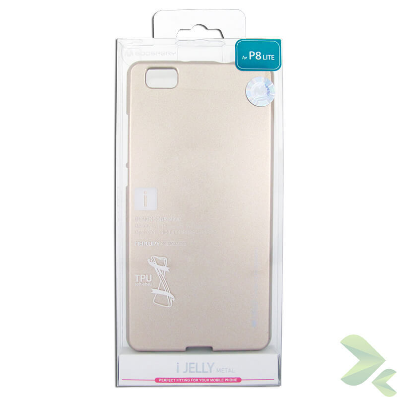 Mercury I-Jelly - Kryt pre Huawei P8 Lite (zlatý)