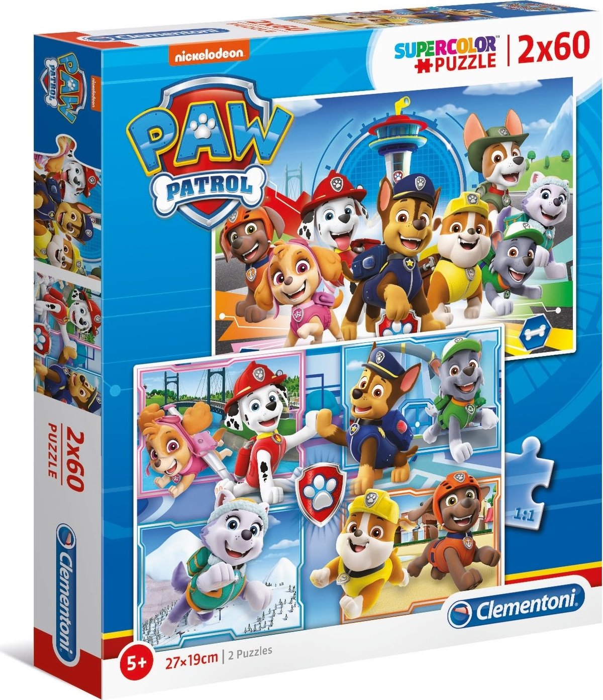 Clementoni 2x60 Teile Sonic Puzzle – Für Kinder 4-6 Jahre, Made In Italy, Buntes Cartoon-Design
