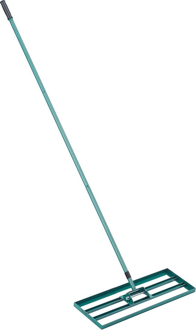 VEVOR Rasenausgleichsrechen, 30"x10" Rasenausgleichswerkzeug, Hochleistungs-Rasenausgleicher mit 78" Stahlverlängerungsstiel, Gartenausgleichsrechen für Garten, Golfrasen, Bauernhof