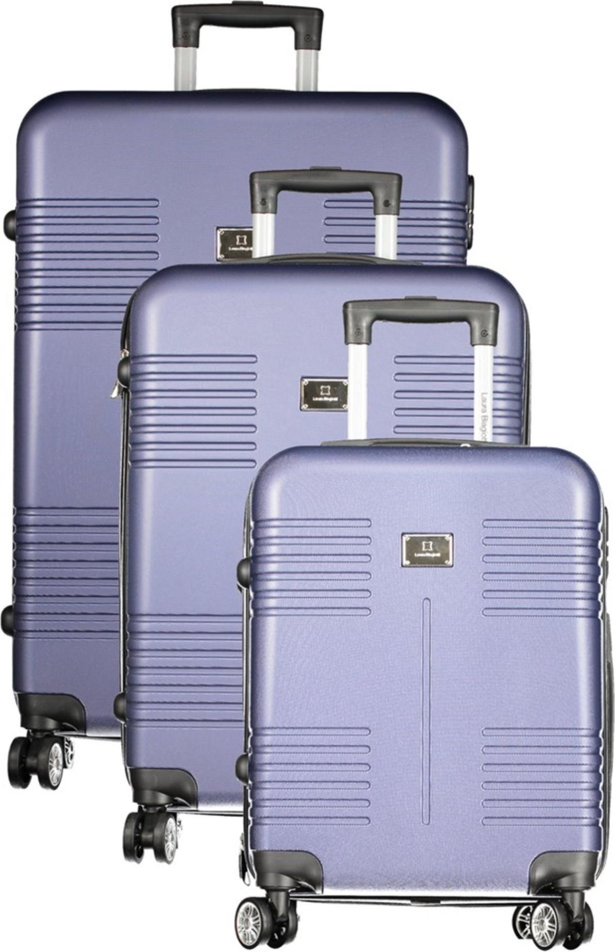 Reise-Set aus 3 Koffern in Blau: Flexibel, Sicher und Stilvoll