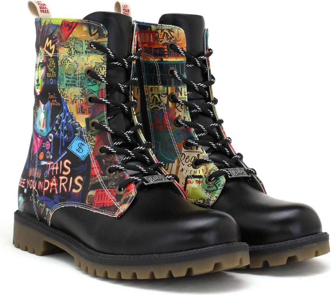 Damenschuhe Goby Stiefelette zum Schnüren RUGM112 42