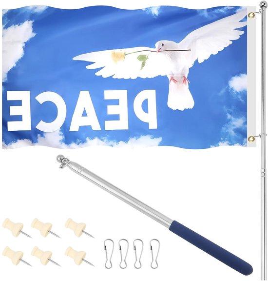 OEM Friedensfahne für Tauben 150x90cm Gartenflagge 2026
