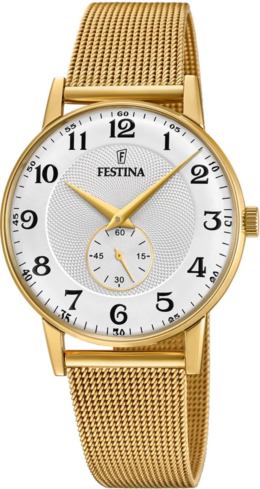 Festina - F20569/1 - Náramkové hodinky - Pánske - Quartz - Retro