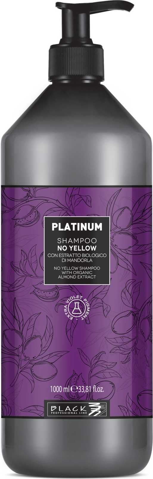 Black professional Platinum Absolute blond šampón 1000ml šampón na zosvetlené a blond vlasy