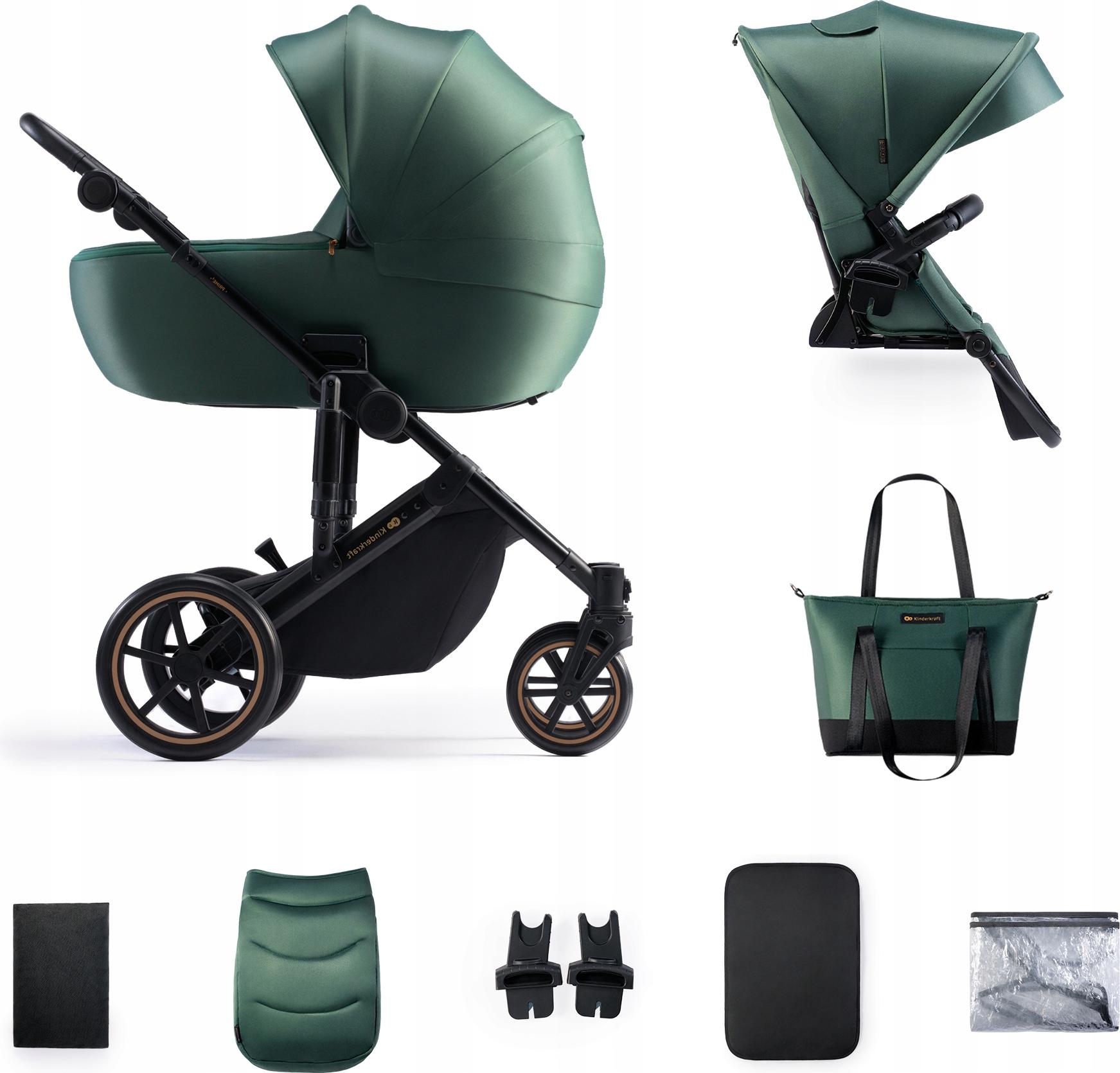 Kinderwagen 2In1 Prime 2 Kinderkraft - Federung, Grosse Tragewanne, 22 Kg