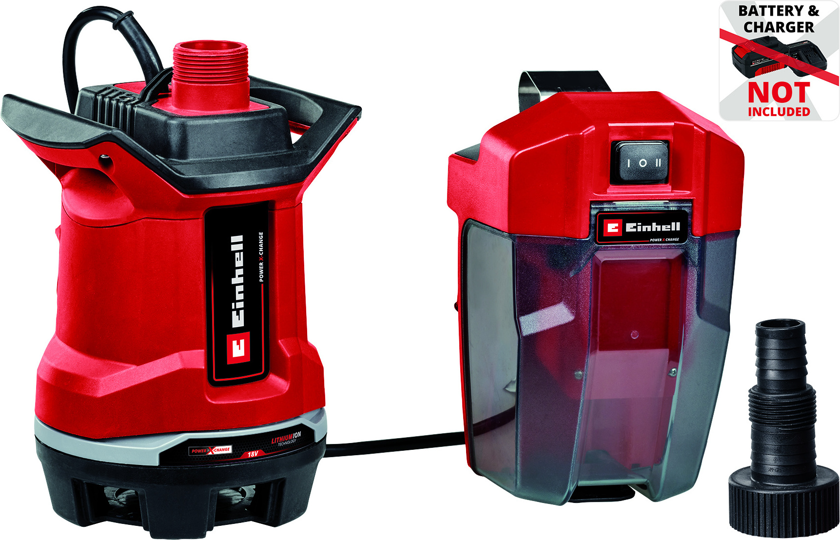 Einhell GE-DP 18/25 Li-Solo akumulátorové čerpadlo na špinavú vodu