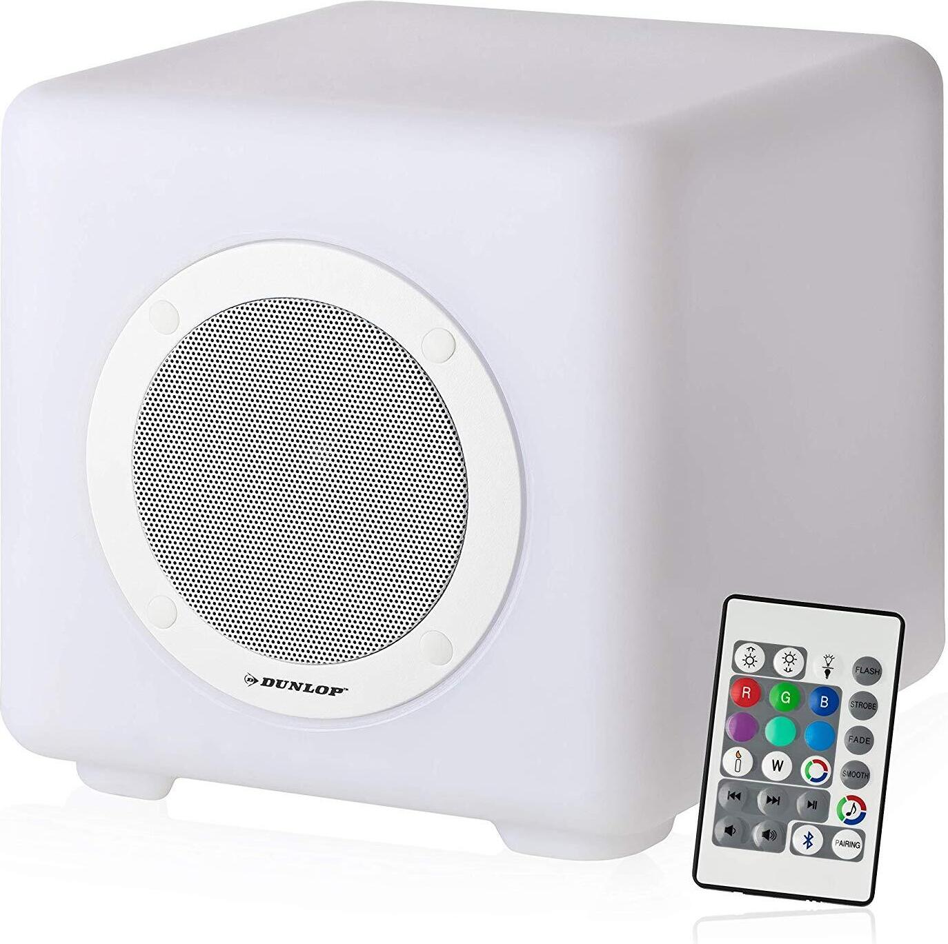 Lautsprecher Bluetooth Wireless Outdoor Farbwechsel Lampe 6 W Fernbedienung DUNLOP