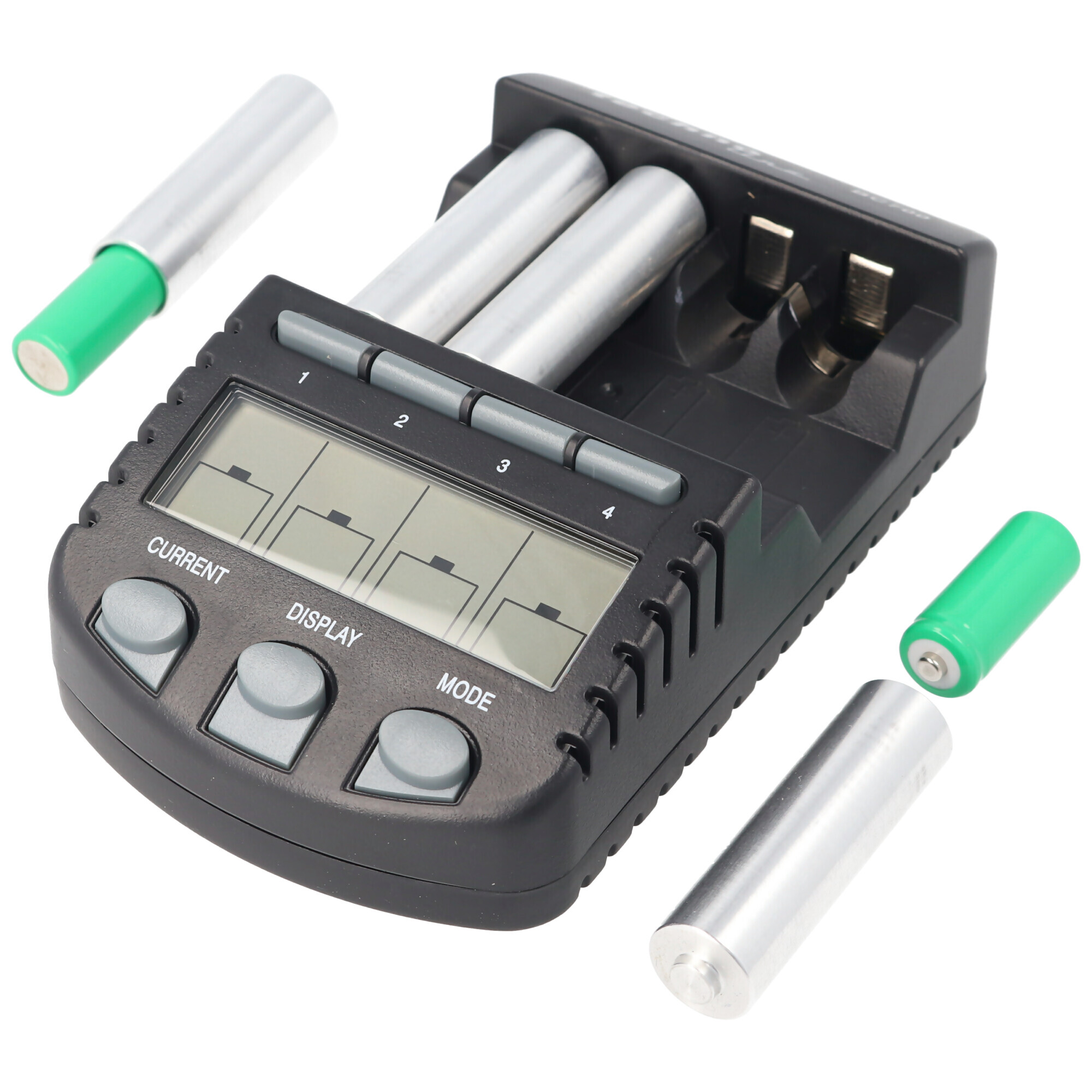 Batéria NiMH Lady LR1 veľkosti N, nabíjací adaptér a nabíjačka LCD Nabíjací prúd 200 mAh