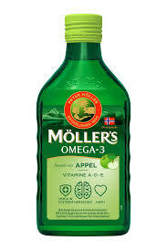 Mller's Dorschleberl Omega-3 mit grnem Apfelgeschmack, 250 ml