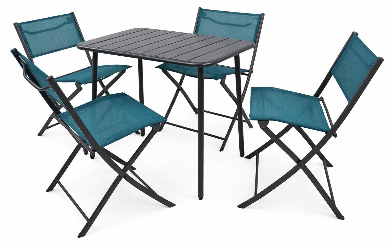 5 ks. Bistro set Balkónový set Záhradný set Sumila 80x55