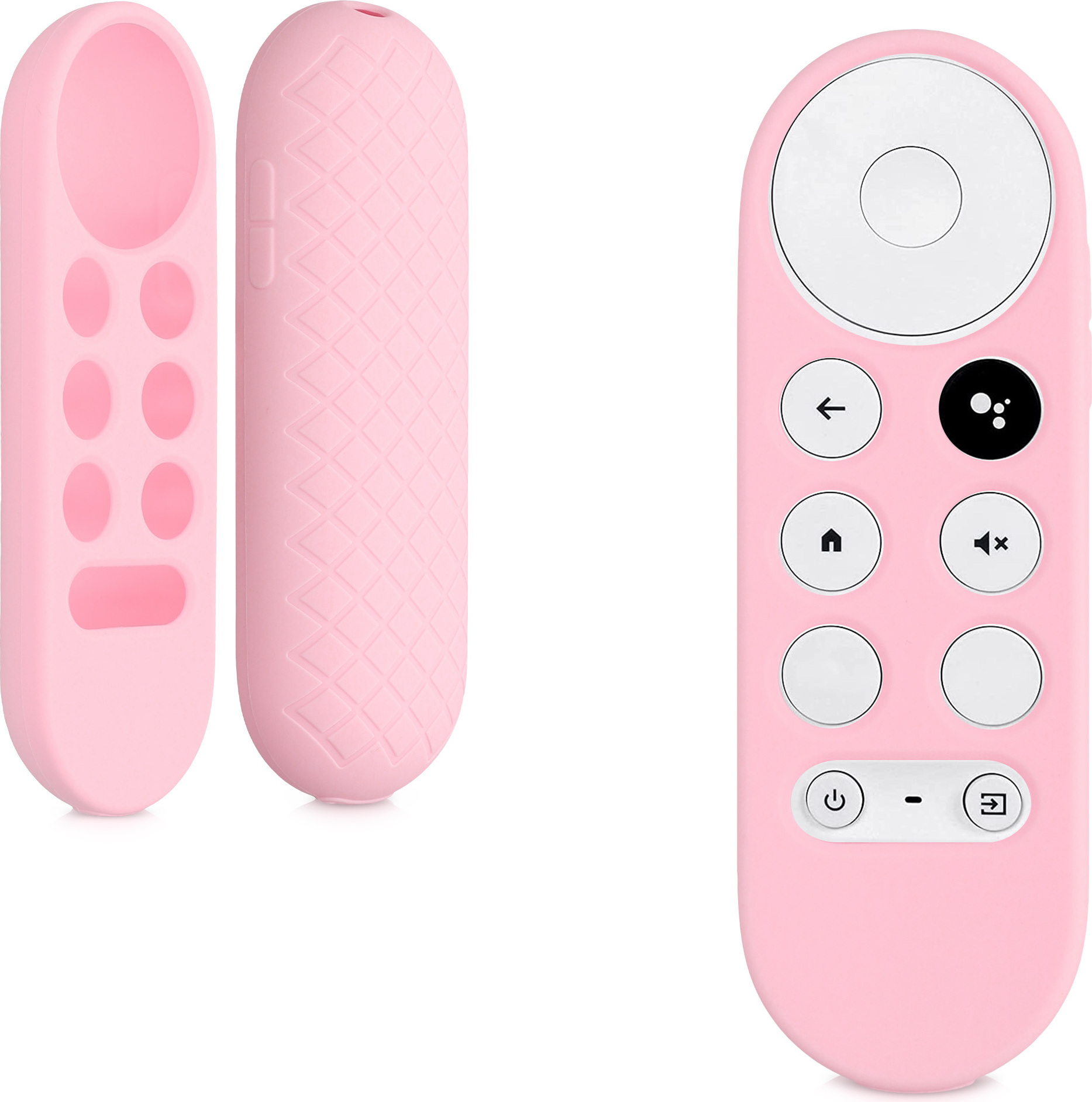 kwmobile Hülle Fernbedienung kompatibel mit Google Chromecast 2020 4K / Chromecast 2022 HD Hülle - Silikon Case für TV Zubehör in Altrosa 56917.10
