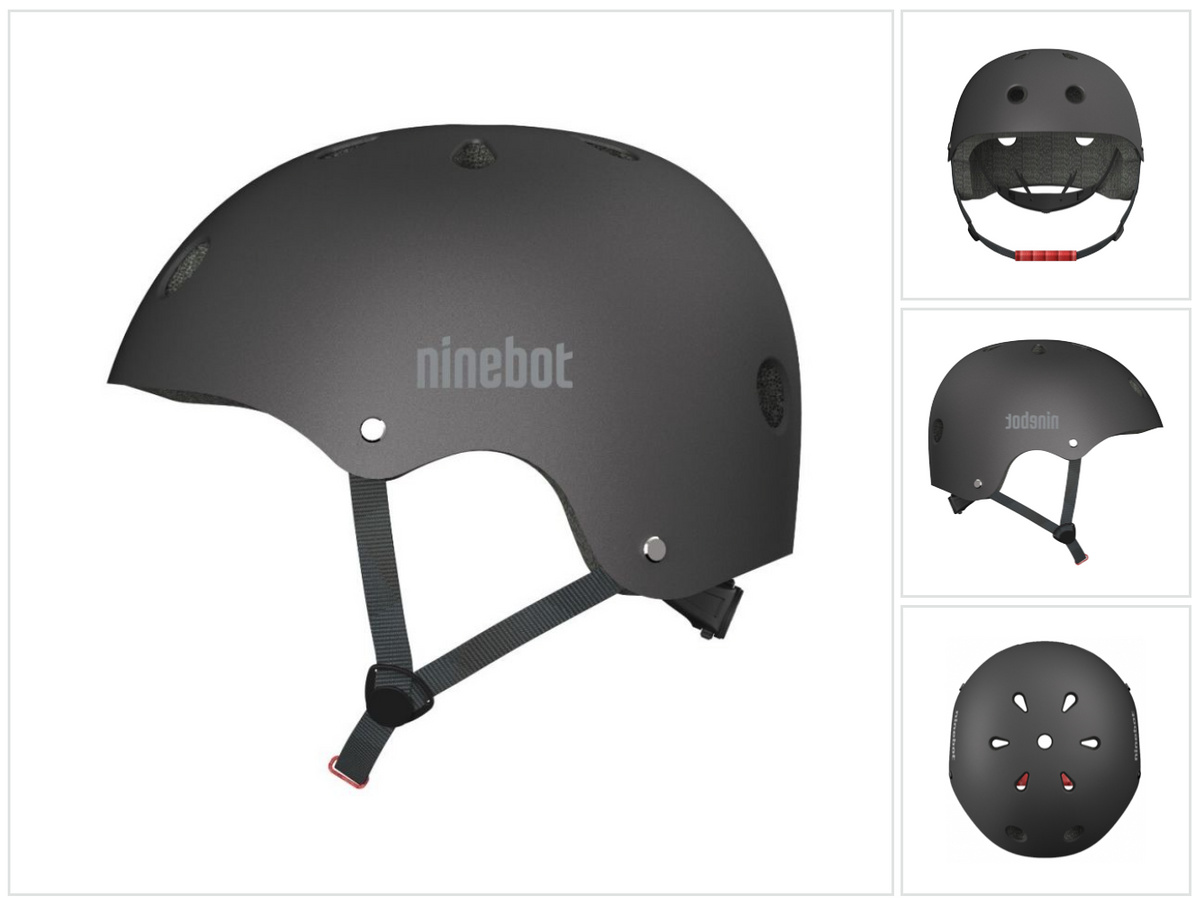 Ninebot by Segway Commuter voľnočasová prilba pre dospelých čierna ( 3802510 ) obvod hlavy 54 - 60 cm 450 g priedušná