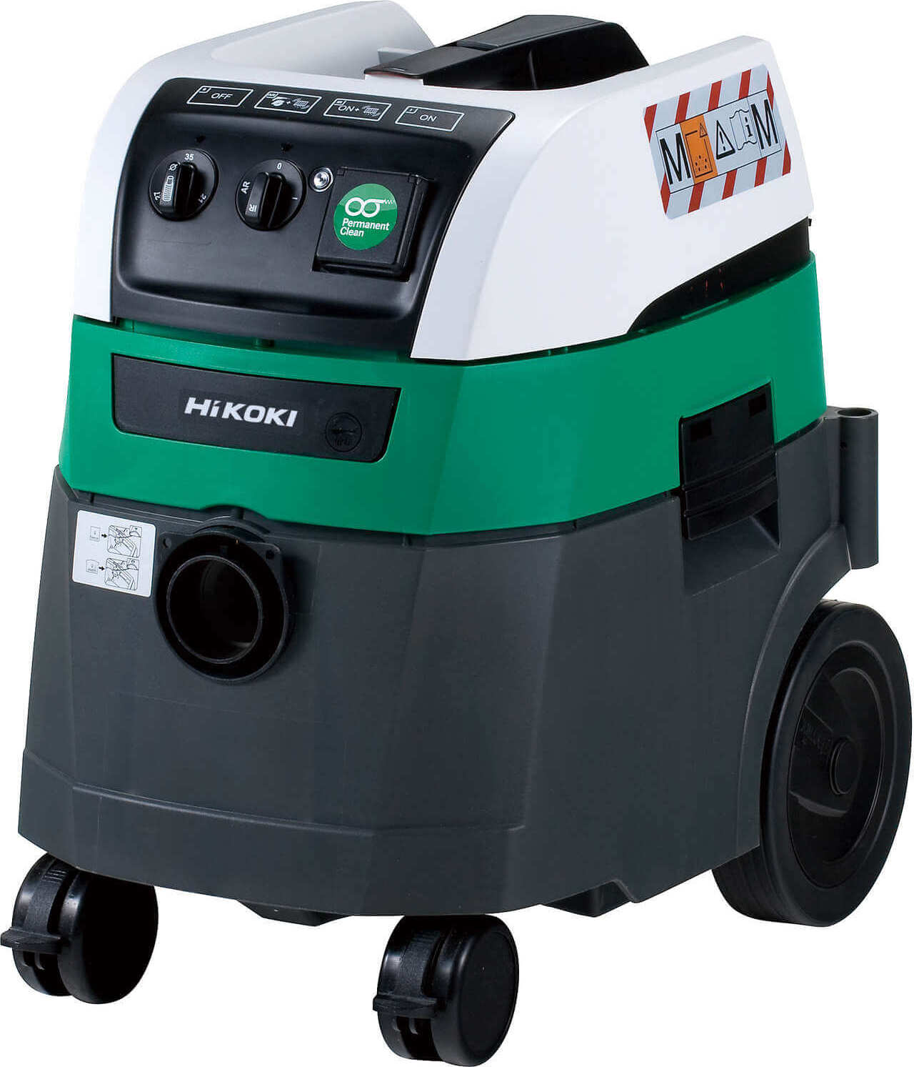 HiKOKI Mokro-suchý vibračný vysávač RP350YDMWAZ Priemyselný vysávač, vysávač, vysávač triedy M, 1200W