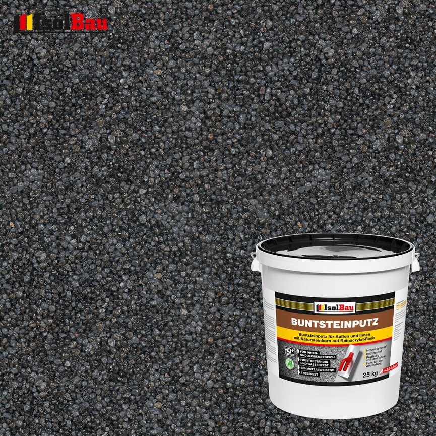 Isolbau Mosaikputz BP 100 Anthrazit 10 Kg – Fertiger Sockelputz Für Innen & Außen