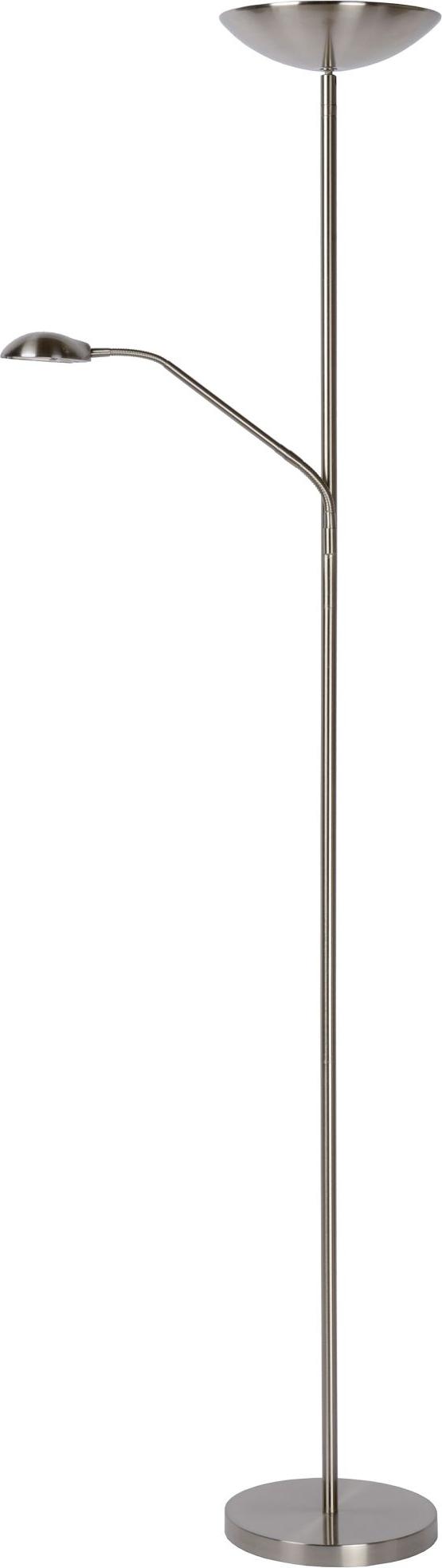 Licht-Erlebnisse LED Stehlampe Metall dimmbar warmweiß 3000 K 2180 lm 180 cm Chrom Modern Stehleuchte