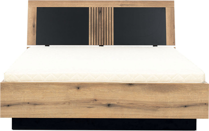 Marmex Möbel Aris 14 160x200 Bett mit hochklappbarem Bettgestell in einer Metallumrahmung, ohne Matratze, Stauraum für Bettwäsche ARIS AS14/160