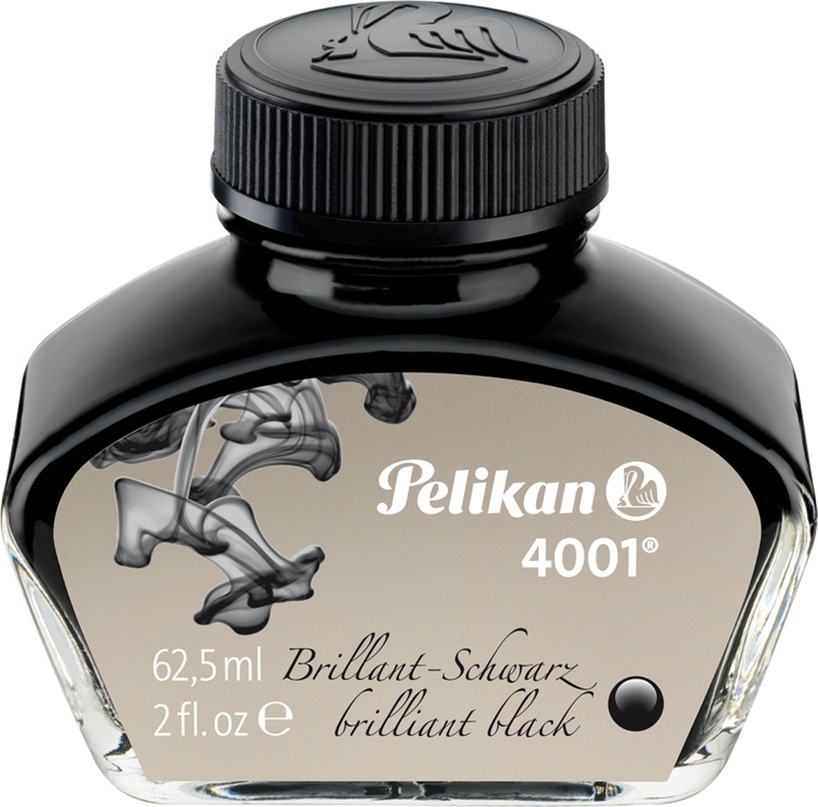 Pelikan Tinte 4001 brilliant-schwarz 62,5ml 76W Packung mit 12 Stück 329144