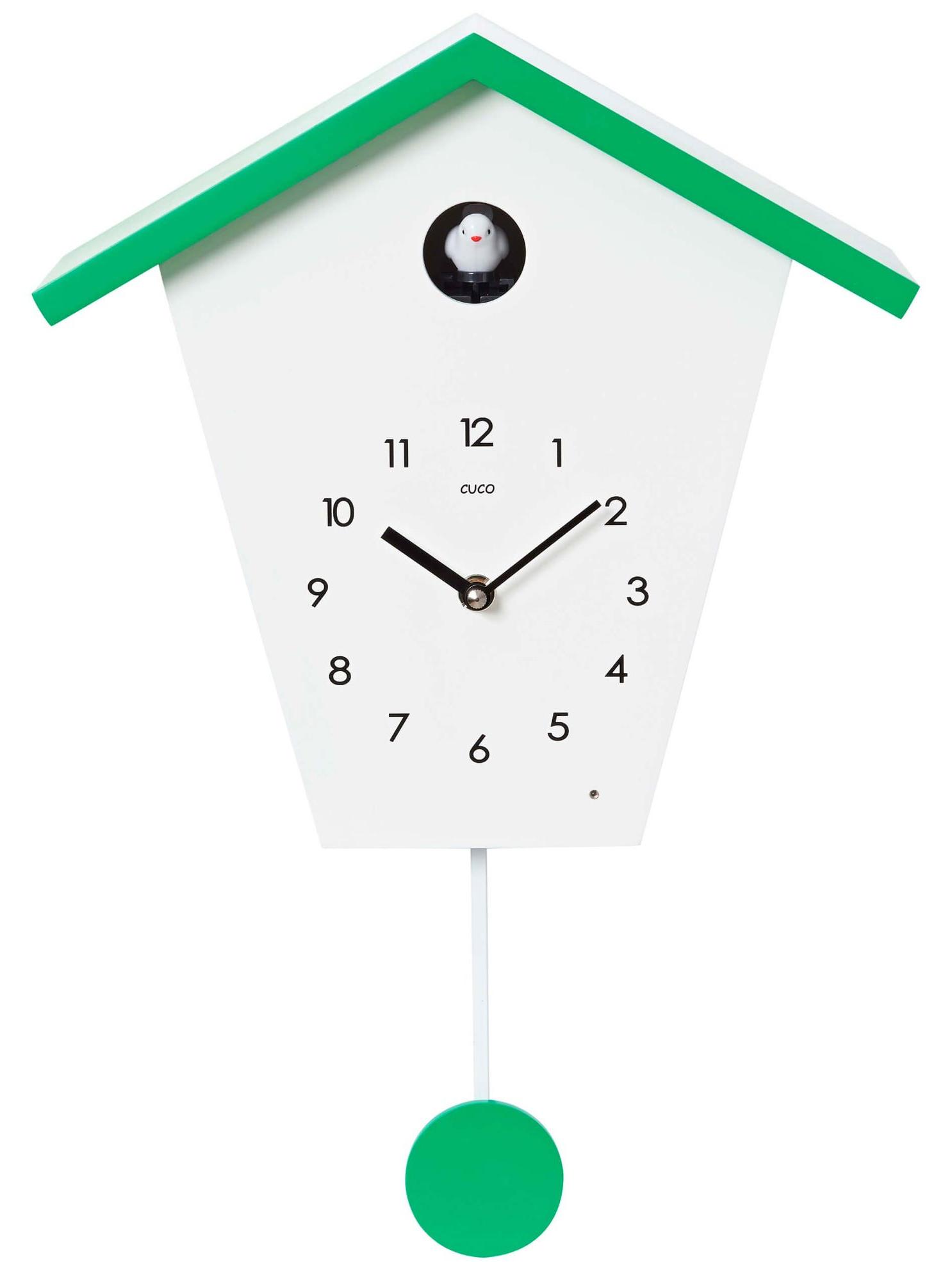 Cuco Clock Kuckucksuhr SCHWARZWALDHAUS 37,5× 23 × 11,4cm, mit Pendel Wanduhr moderne Kuckuckuhr Schwarzwalduhr