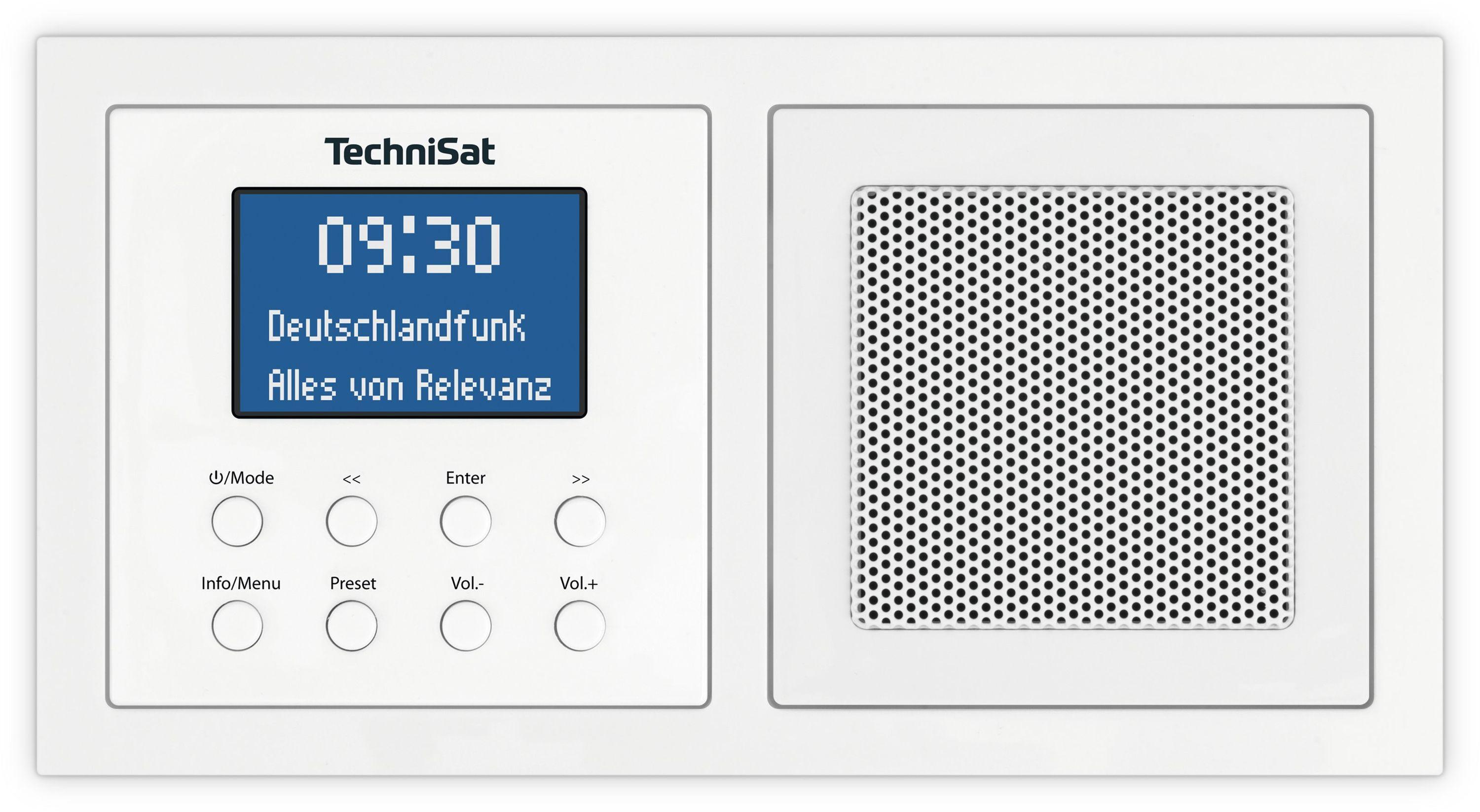 TechniSat DIGITRADIO UP 1 | DAB+ / UKW Unterputzradio mit Bluetooth | weiß 0001/3900
